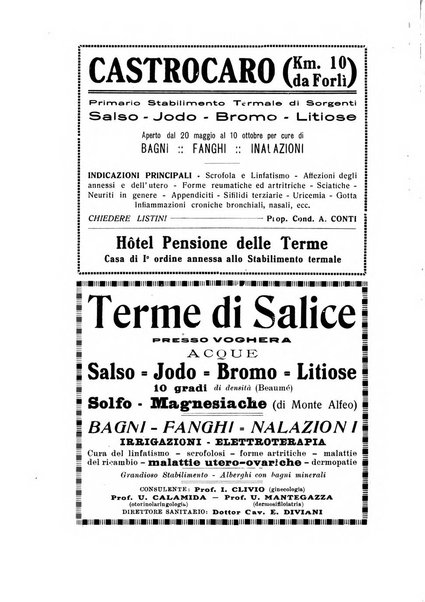 Rivista di idrologia, climatologia e terapia fisica periodico mensile dell'Associazione medica italiana di idrologia, climatologia e terapia fisica