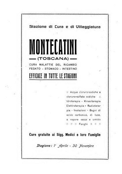 Rivista di idrologia, climatologia e terapia fisica periodico mensile dell'Associazione medica italiana di idrologia, climatologia e terapia fisica