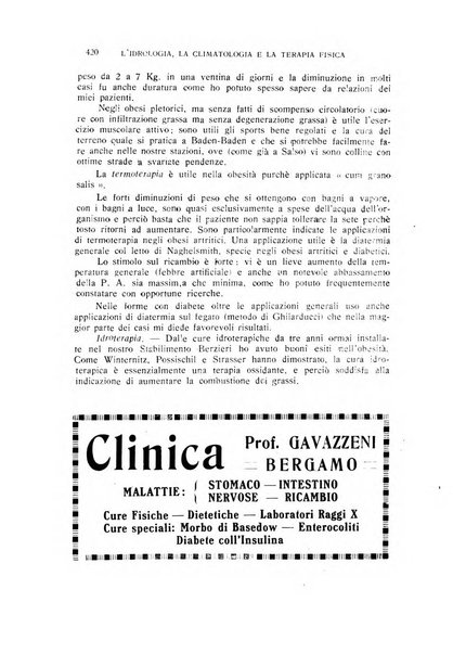 Rivista di idrologia, climatologia e terapia fisica periodico mensile dell'Associazione medica italiana di idrologia, climatologia e terapia fisica