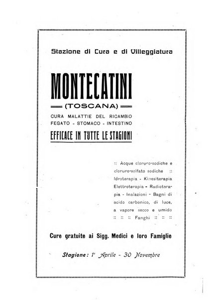 Rivista di idrologia, climatologia e terapia fisica periodico mensile dell'Associazione medica italiana di idrologia, climatologia e terapia fisica