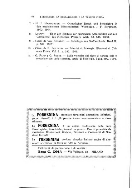 Rivista di idrologia, climatologia e terapia fisica periodico mensile dell'Associazione medica italiana di idrologia, climatologia e terapia fisica