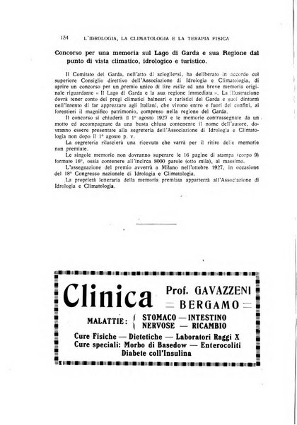 Rivista di idrologia, climatologia e terapia fisica periodico mensile dell'Associazione medica italiana di idrologia, climatologia e terapia fisica