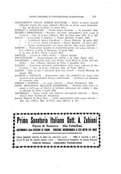 Rivista di idrologia, climatologia e terapia fisica periodico mensile dell'Associazione medica italiana di idrologia, climatologia e terapia fisica