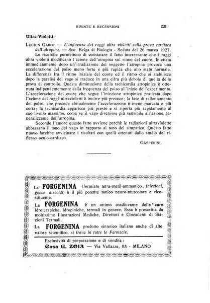 Rivista di idrologia, climatologia e terapia fisica periodico mensile dell'Associazione medica italiana di idrologia, climatologia e terapia fisica