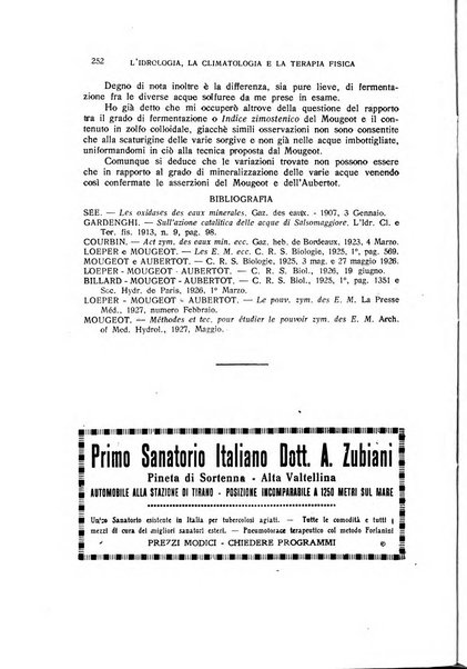 Rivista di idrologia, climatologia e terapia fisica periodico mensile dell'Associazione medica italiana di idrologia, climatologia e terapia fisica