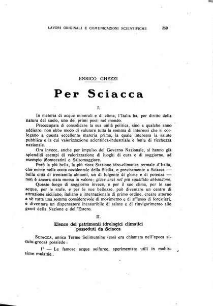 Rivista di idrologia, climatologia e terapia fisica periodico mensile dell'Associazione medica italiana di idrologia, climatologia e terapia fisica