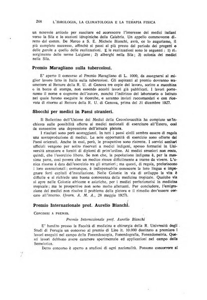 Rivista di idrologia, climatologia e terapia fisica periodico mensile dell'Associazione medica italiana di idrologia, climatologia e terapia fisica