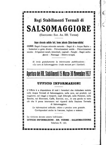 Rivista di idrologia, climatologia e terapia fisica periodico mensile dell'Associazione medica italiana di idrologia, climatologia e terapia fisica