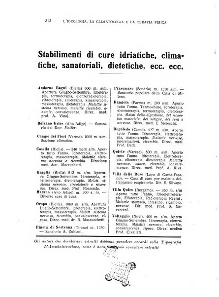 Rivista di idrologia, climatologia e terapia fisica periodico mensile dell'Associazione medica italiana di idrologia, climatologia e terapia fisica