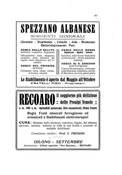 Rivista di idrologia, climatologia e terapia fisica periodico mensile dell'Associazione medica italiana di idrologia, climatologia e terapia fisica