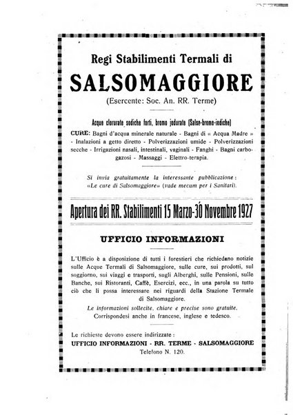 Rivista di idrologia, climatologia e terapia fisica periodico mensile dell'Associazione medica italiana di idrologia, climatologia e terapia fisica