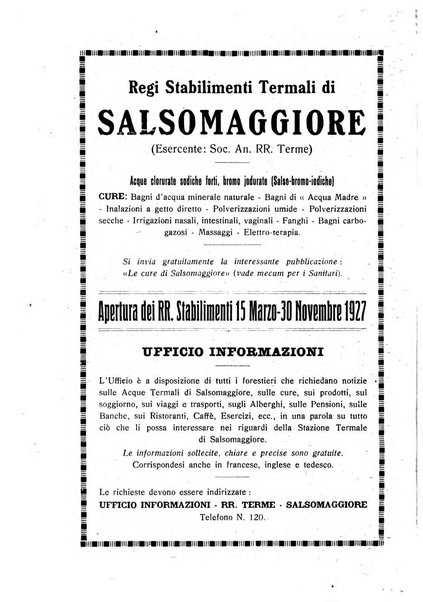 Rivista di idrologia, climatologia e terapia fisica periodico mensile dell'Associazione medica italiana di idrologia, climatologia e terapia fisica