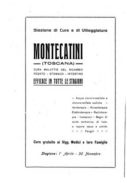 Rivista di idrologia, climatologia e terapia fisica periodico mensile dell'Associazione medica italiana di idrologia, climatologia e terapia fisica