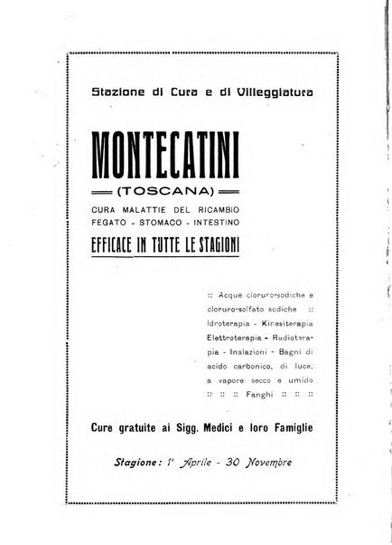 Rivista di idrologia, climatologia e terapia fisica periodico mensile dell'Associazione medica italiana di idrologia, climatologia e terapia fisica