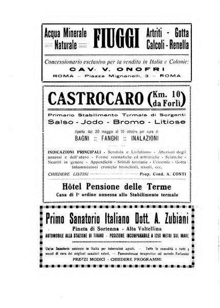 Rivista di idrologia, climatologia e terapia fisica periodico mensile dell'Associazione medica italiana di idrologia, climatologia e terapia fisica