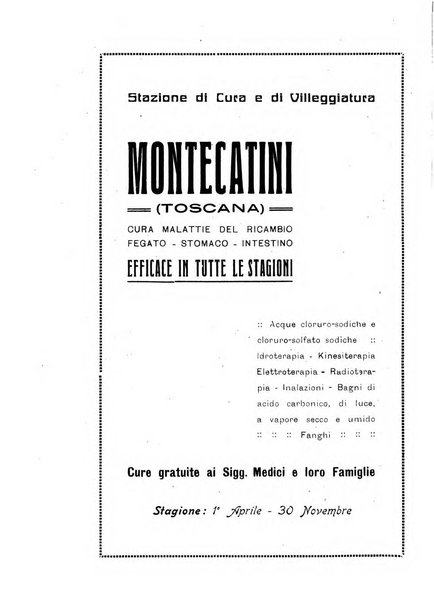 Rivista di idrologia, climatologia e terapia fisica periodico mensile dell'Associazione medica italiana di idrologia, climatologia e terapia fisica