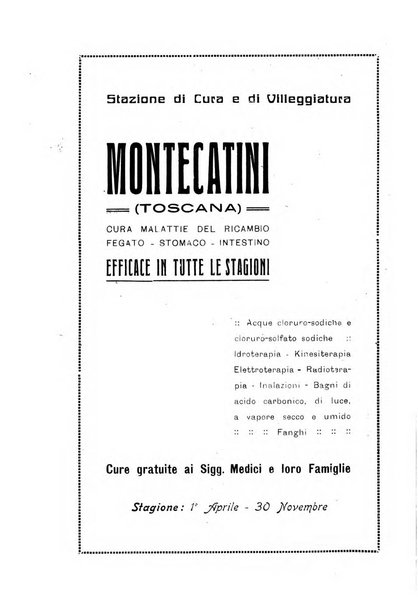 Rivista di idrologia, climatologia e terapia fisica periodico mensile dell'Associazione medica italiana di idrologia, climatologia e terapia fisica