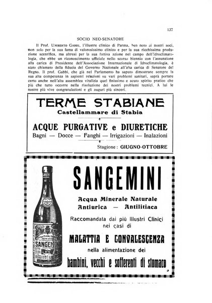 Rivista di idrologia, climatologia e terapia fisica periodico mensile dell'Associazione medica italiana di idrologia, climatologia e terapia fisica