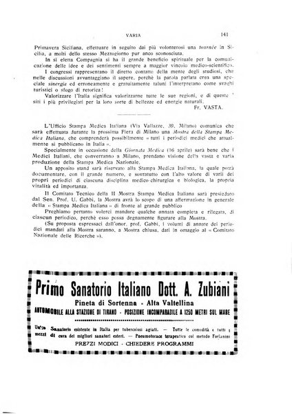 Rivista di idrologia, climatologia e terapia fisica periodico mensile dell'Associazione medica italiana di idrologia, climatologia e terapia fisica