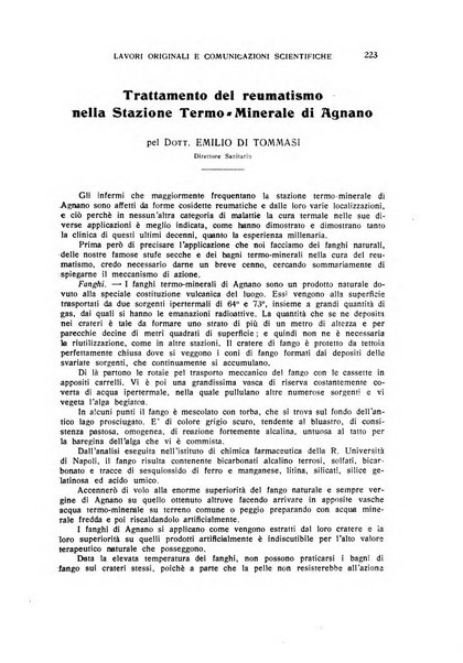 Rivista di idrologia, climatologia e terapia fisica periodico mensile dell'Associazione medica italiana di idrologia, climatologia e terapia fisica