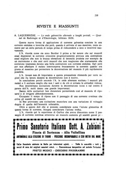 Rivista di idrologia, climatologia e terapia fisica periodico mensile dell'Associazione medica italiana di idrologia, climatologia e terapia fisica