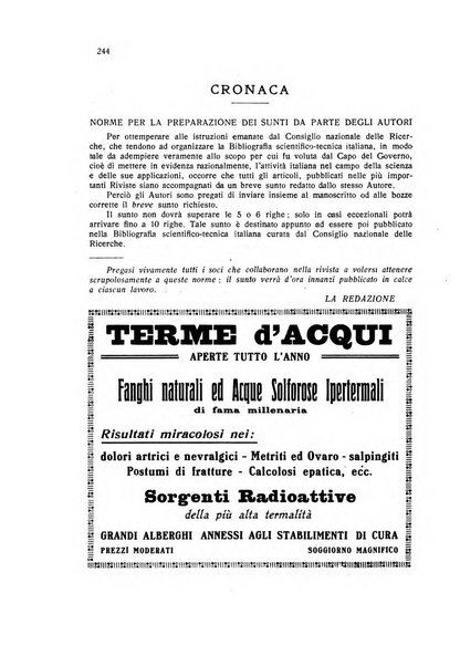 Rivista di idrologia, climatologia e terapia fisica periodico mensile dell'Associazione medica italiana di idrologia, climatologia e terapia fisica