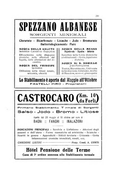 Rivista di idrologia, climatologia e terapia fisica periodico mensile dell'Associazione medica italiana di idrologia, climatologia e terapia fisica