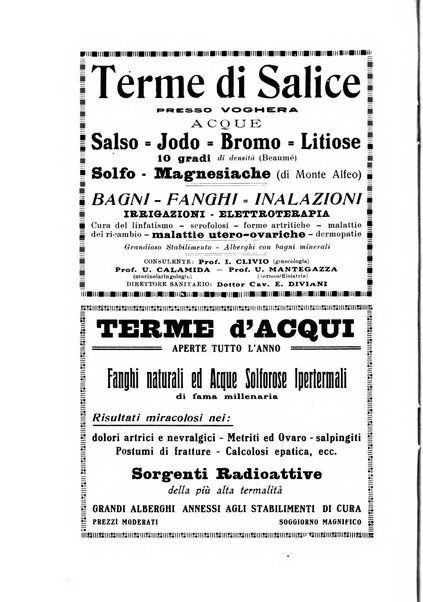 Rivista di idrologia, climatologia e terapia fisica periodico mensile dell'Associazione medica italiana di idrologia, climatologia e terapia fisica