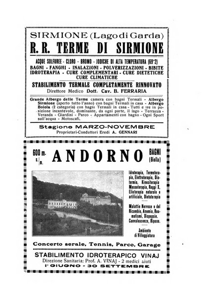 Rivista di idrologia, climatologia e terapia fisica periodico mensile dell'Associazione medica italiana di idrologia, climatologia e terapia fisica