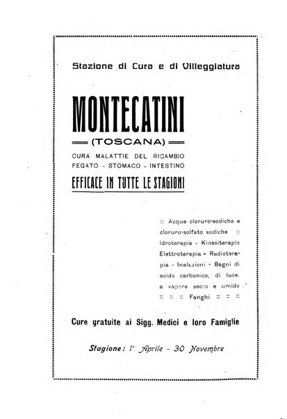 Rivista di idrologia, climatologia e terapia fisica periodico mensile dell'Associazione medica italiana di idrologia, climatologia e terapia fisica