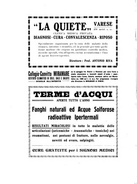 Rivista di idrologia, climatologia e terapia fisica periodico mensile dell'Associazione medica italiana di idrologia, climatologia e terapia fisica