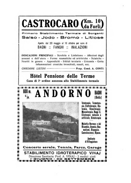 Rivista di idrologia, climatologia e terapia fisica periodico mensile dell'Associazione medica italiana di idrologia, climatologia e terapia fisica