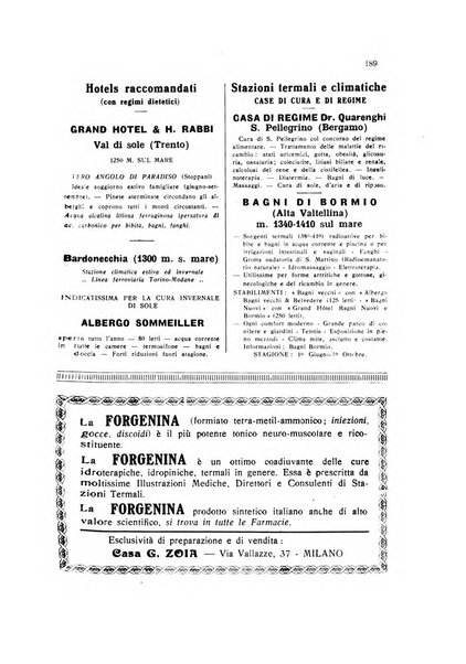 Rivista di idrologia, climatologia e terapia fisica periodico mensile dell'Associazione medica italiana di idrologia, climatologia e terapia fisica