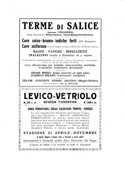 Rivista di idrologia, climatologia e terapia fisica periodico mensile dell'Associazione medica italiana di idrologia, climatologia e terapia fisica