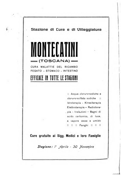 Rivista di idrologia, climatologia e terapia fisica periodico mensile dell'Associazione medica italiana di idrologia, climatologia e terapia fisica