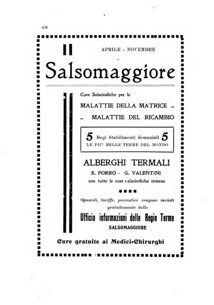 Rivista di idrologia, climatologia e terapia fisica periodico mensile dell'Associazione medica italiana di idrologia, climatologia e terapia fisica