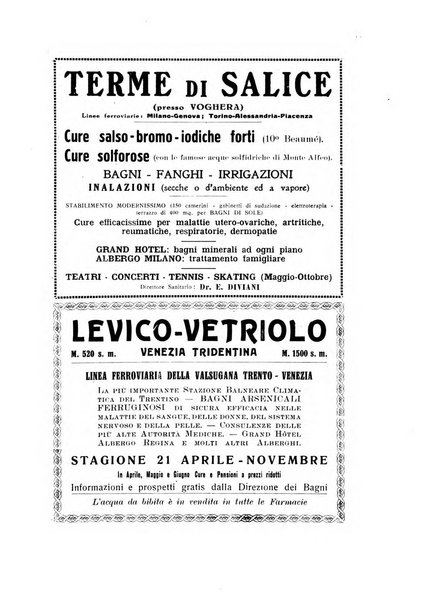 Rivista di idrologia, climatologia e terapia fisica periodico mensile dell'Associazione medica italiana di idrologia, climatologia e terapia fisica