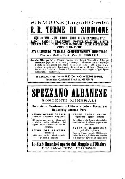 Rivista di idrologia, climatologia e terapia fisica periodico mensile dell'Associazione medica italiana di idrologia, climatologia e terapia fisica