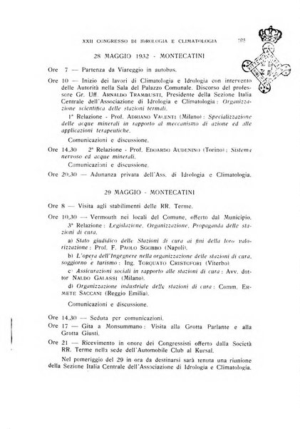 Rivista di idrologia, climatologia e terapia fisica periodico mensile dell'Associazione medica italiana di idrologia, climatologia e terapia fisica