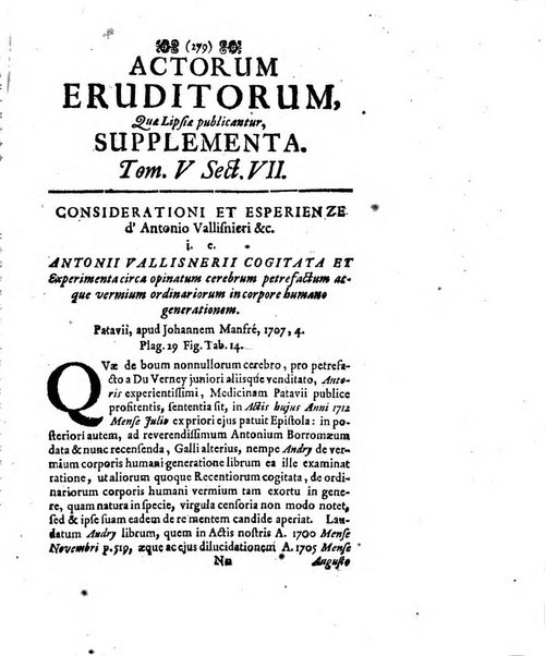 Actorum eruditorum quae Lipsiae publicantur supplementa