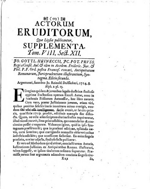 Actorum eruditorum quae Lipsiae publicantur supplementa