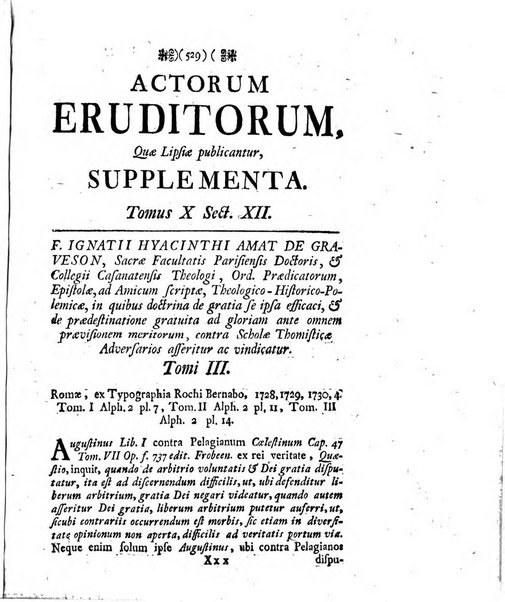 Actorum eruditorum quae Lipsiae publicantur supplementa