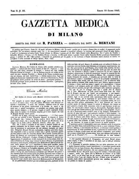 Gazzetta medica di Milano