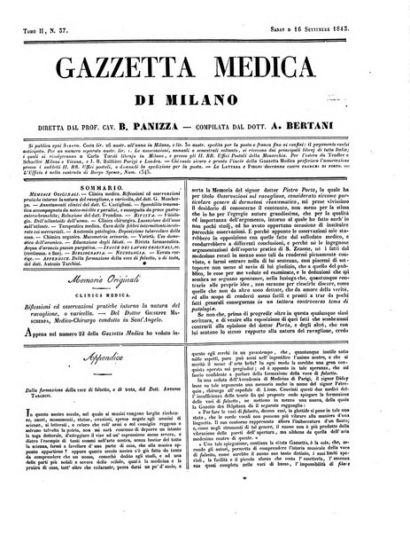 Gazzetta medica di Milano