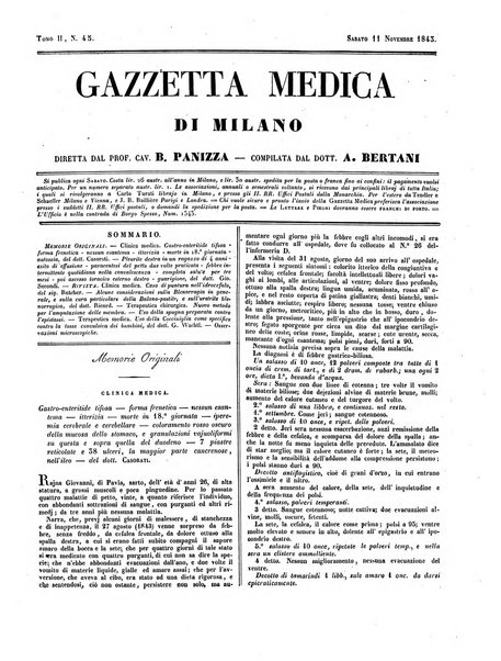 Gazzetta medica di Milano