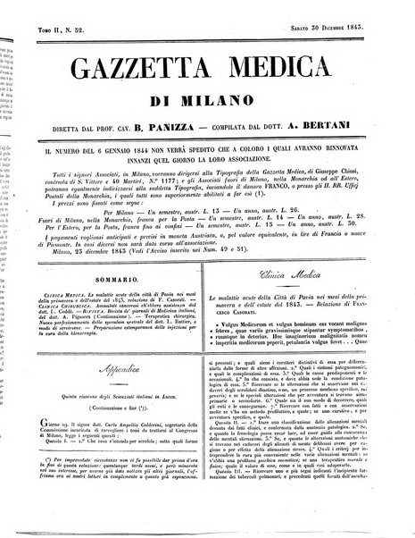 Gazzetta medica di Milano