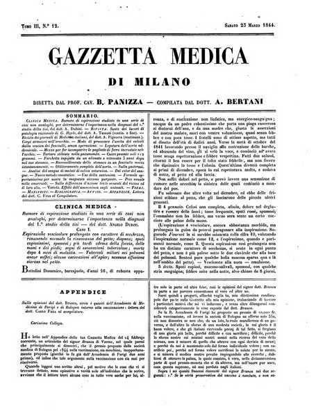 Gazzetta medica di Milano