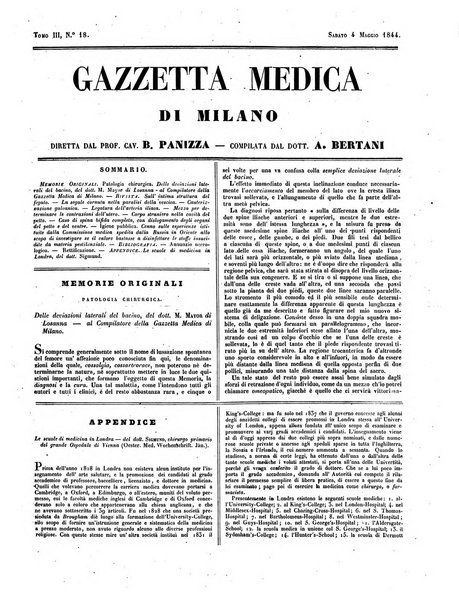 Gazzetta medica di Milano