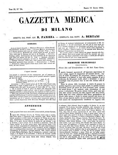 Gazzetta medica di Milano