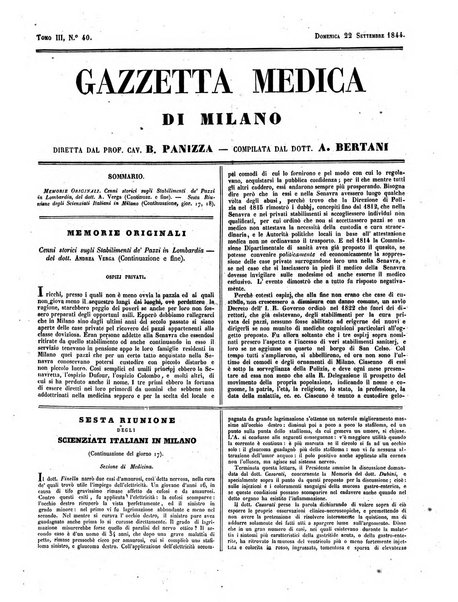 Gazzetta medica di Milano